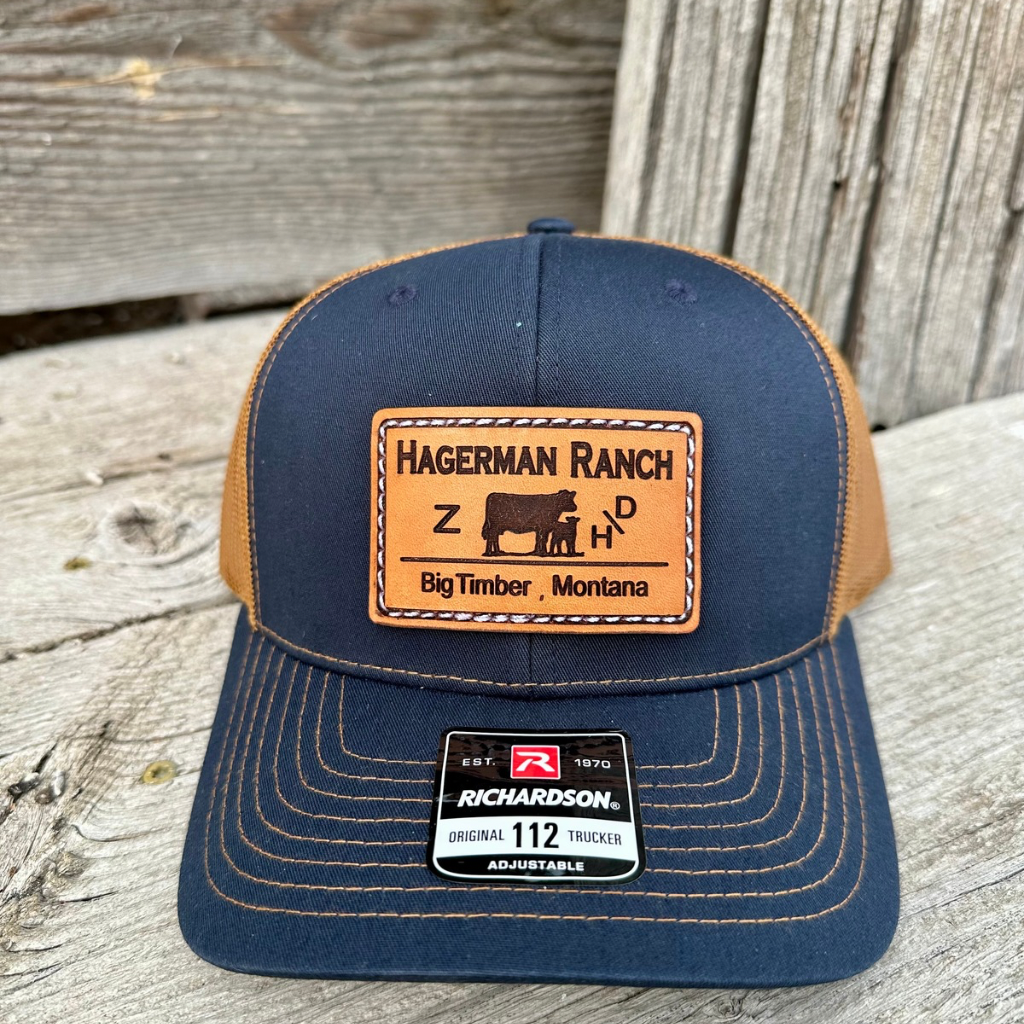 Leather Patch Trucker Cap
