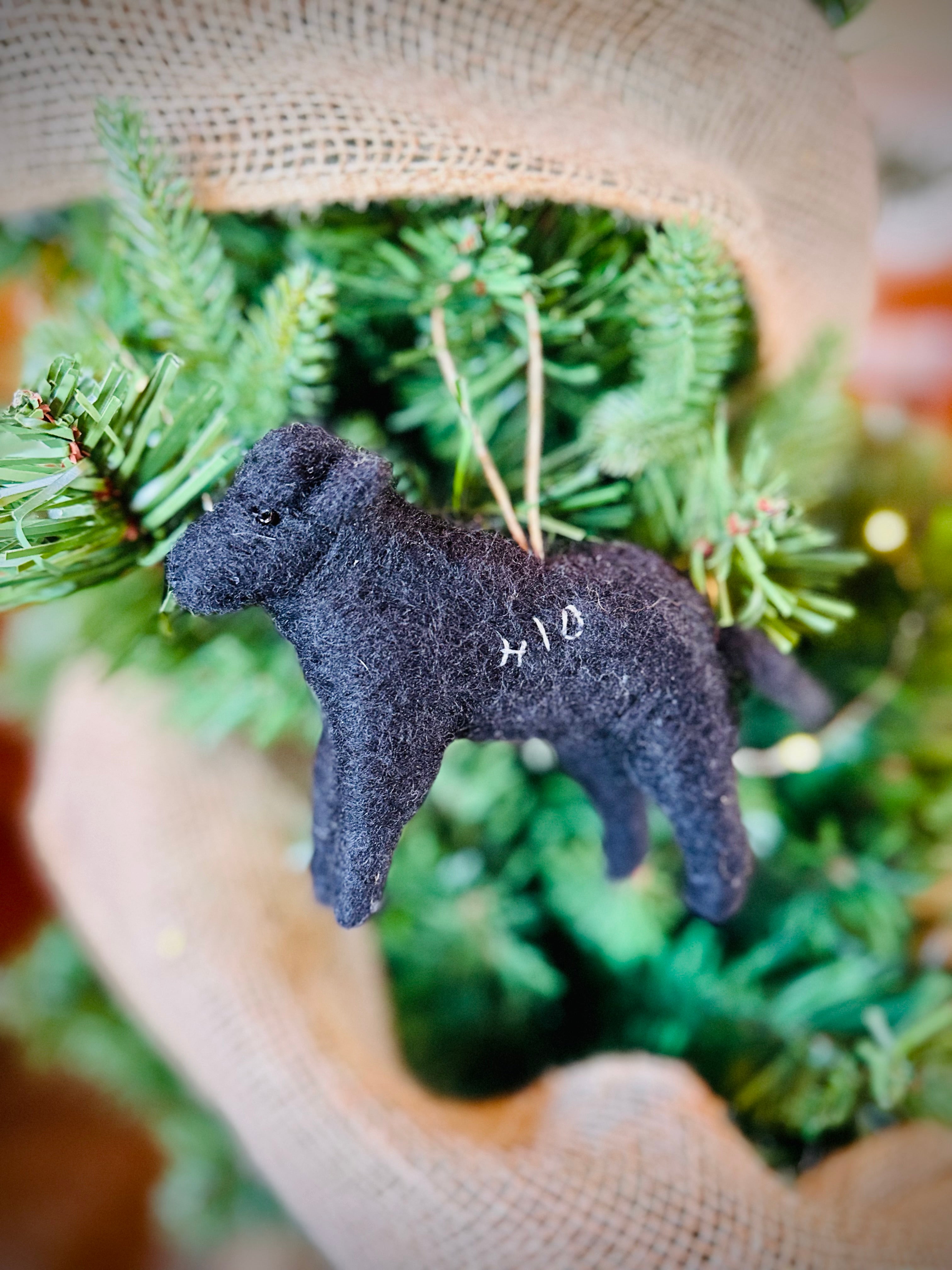 Felted H\D Cow