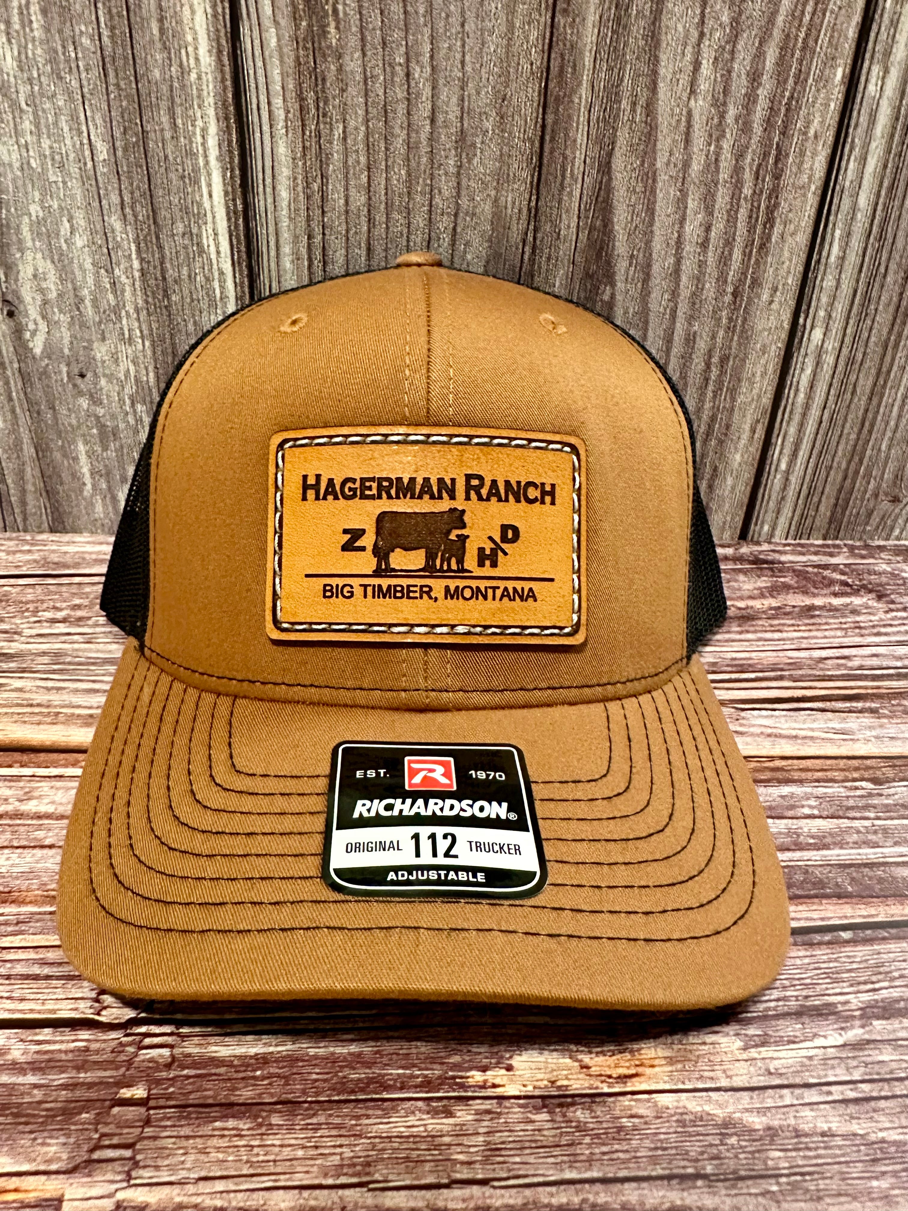 Leather Patch Trucker Cap